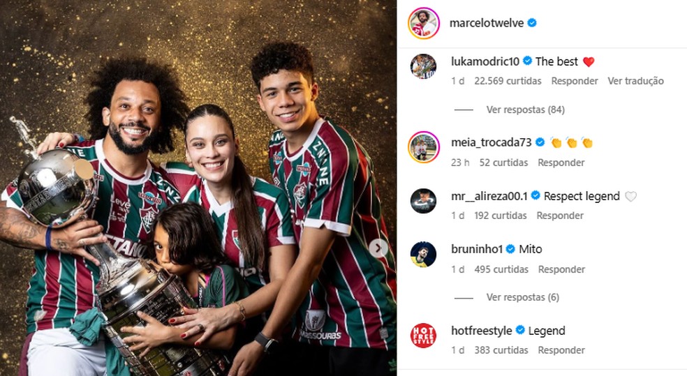 Modric apoia Marcelo após saída do Fluminense