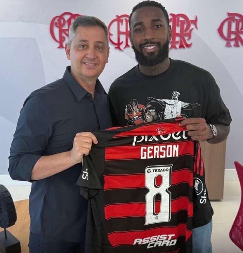 Empresário Carlos Leite e Gerson — Foto: Reprodução/Instagram