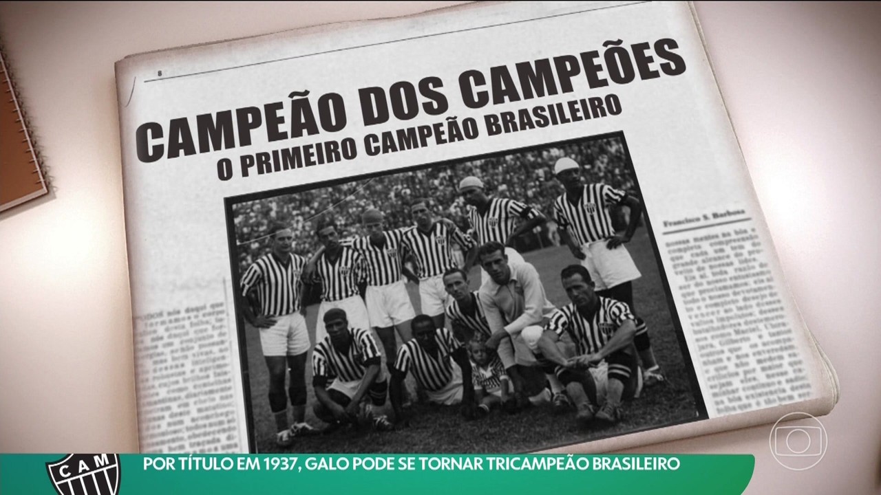 Por título em 1937, Galo pode se tornar tricampeão brasileiro