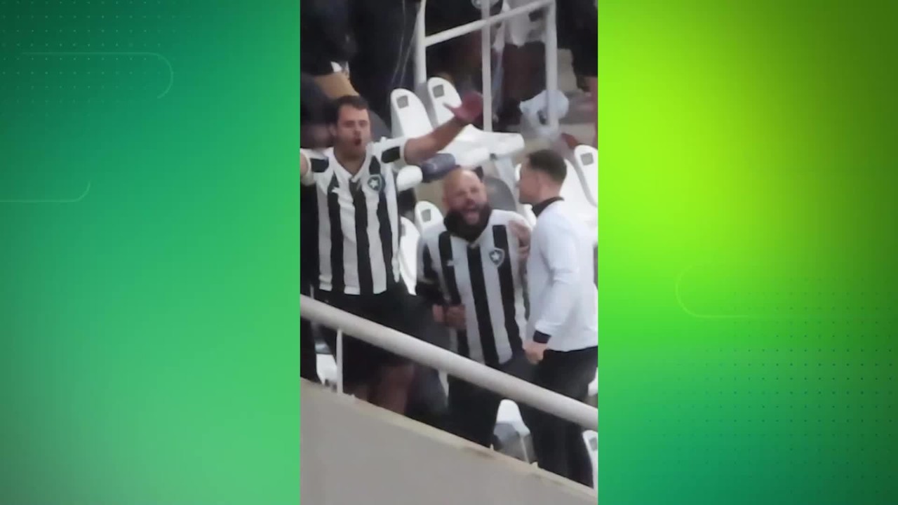 Torcedor do Botafogo faz gestos racistasx2 betanojogo contra o Palmeiras