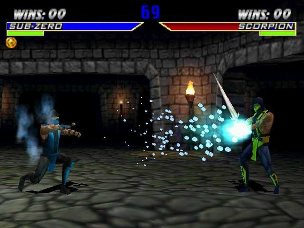 Scorpion e Sub-Zero no Mortal Kombat 4 — Foto: Reprodução/MK4