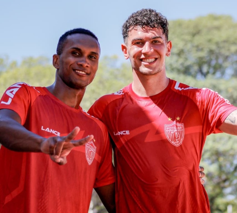 Lerma e Barraco são os gringos do Potiguar de Mossoró — Foto: Lívia Faria/Potiguar