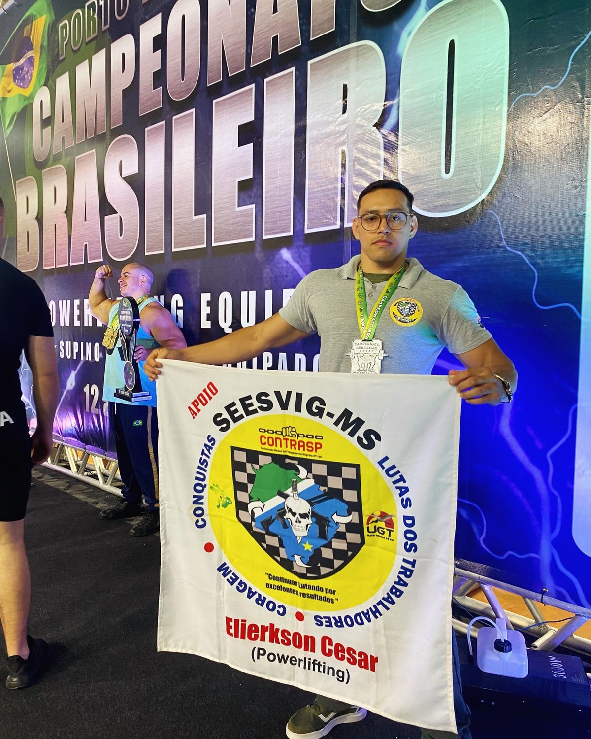 MS é prata no Campeonato Brasileiro de Powerlifting, em Santa Catarina
