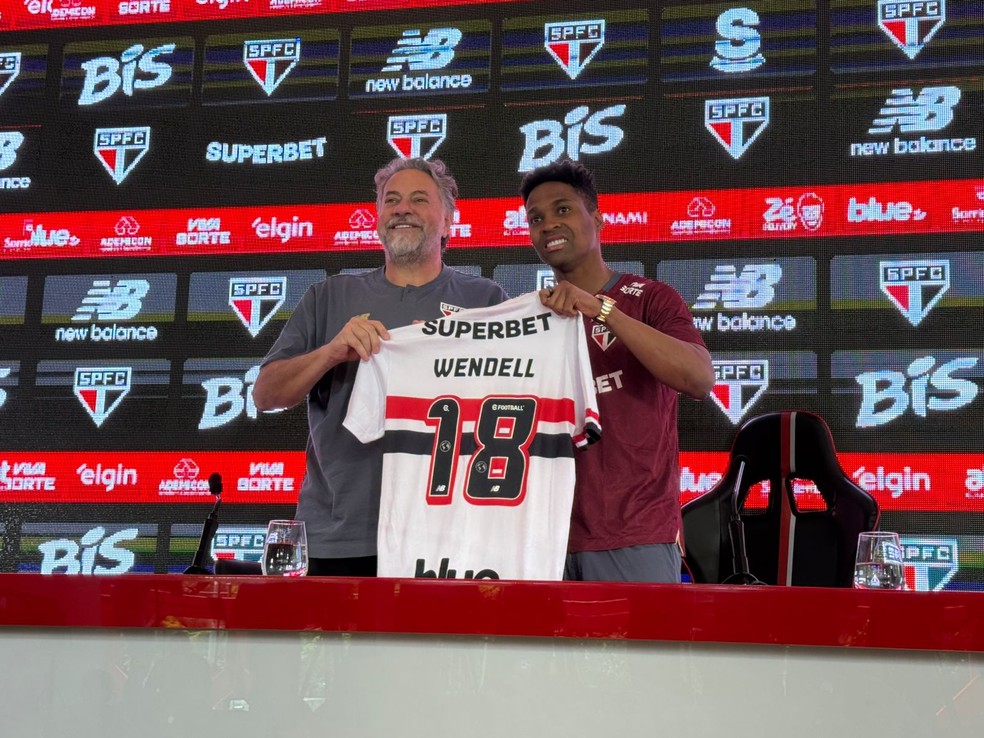 Em sua apresentação, Wendell fala sobre readaptação e disputa de posição com Enzo Díaz