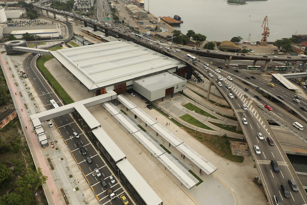 Terminal Gentileza na região do Gasômetro — Foto: Marcelo Piu/Prefeitura do Rio