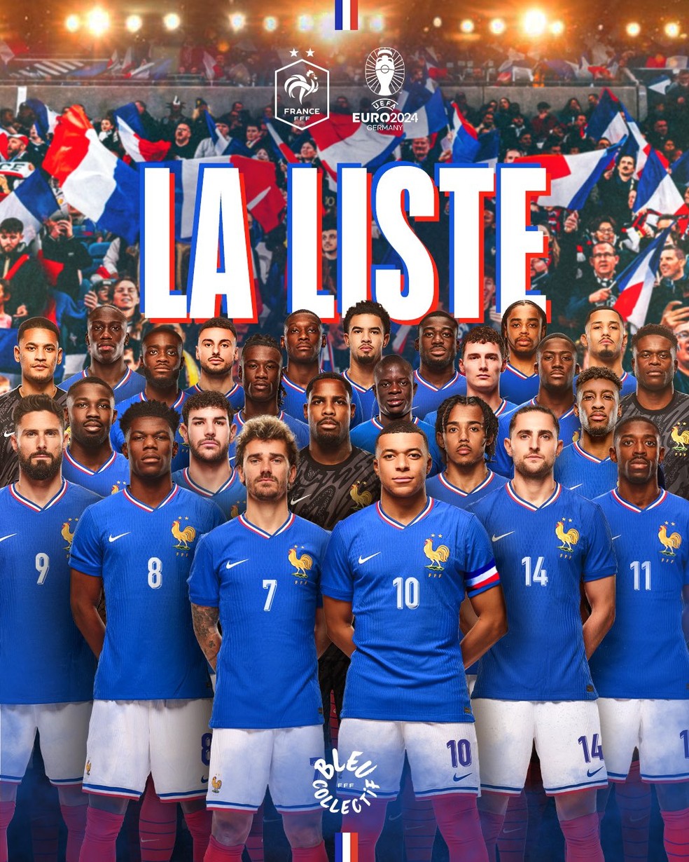 Convocados da França para Euro 2024; veja lista | futebol internacional | ge