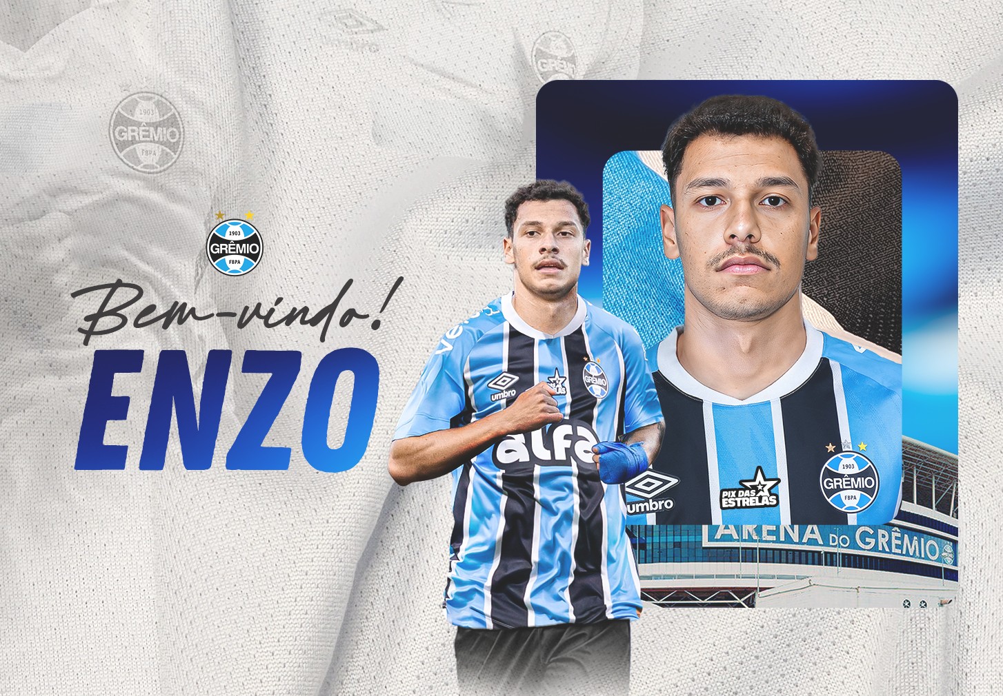 Grêmio anuncia contratação de lateral-esquerdo para reforçar elenco.