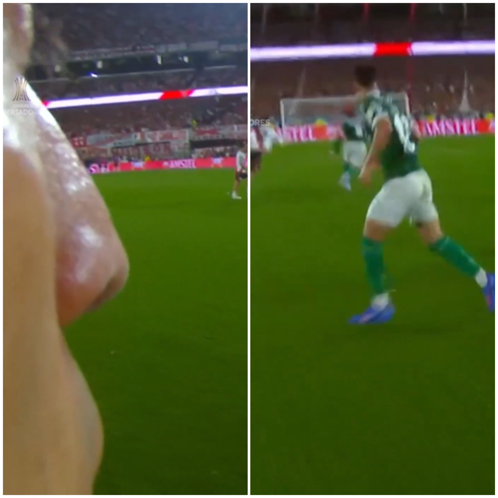 Conmebol apresenta ângulo do árbitro no gol do Palmeiras contra o River Plate