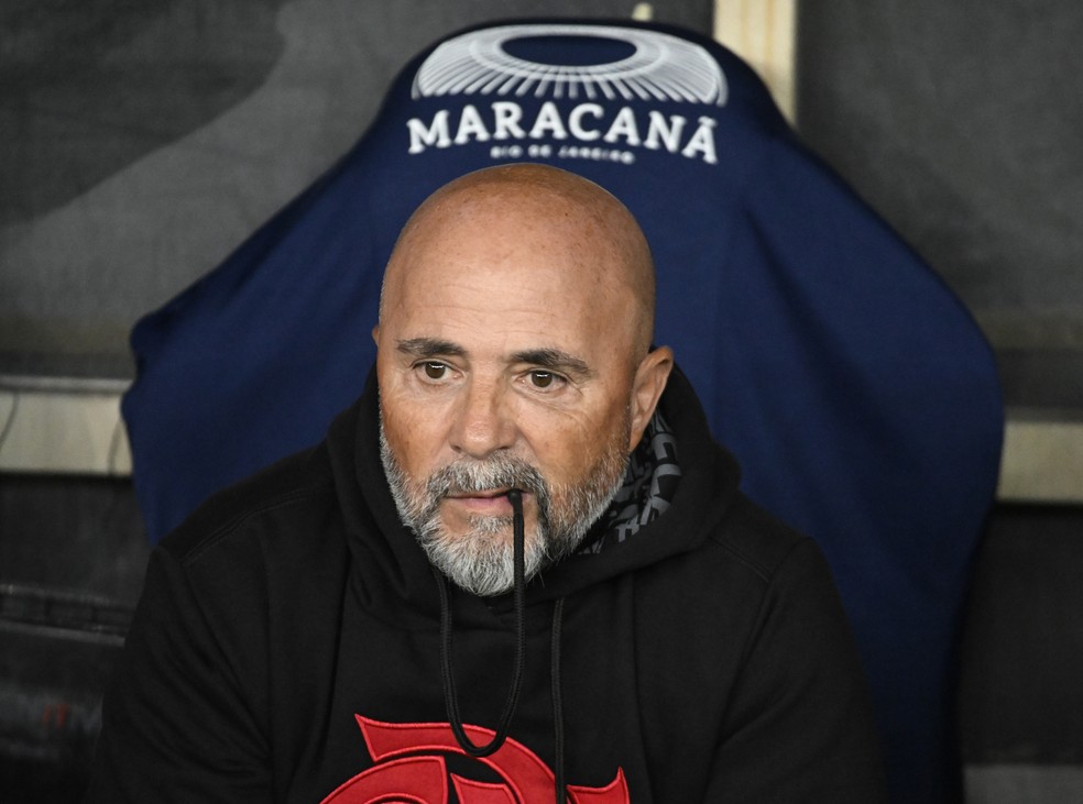 Jorge Sampaoli, técnico do Flamengo — Foto: André Durão