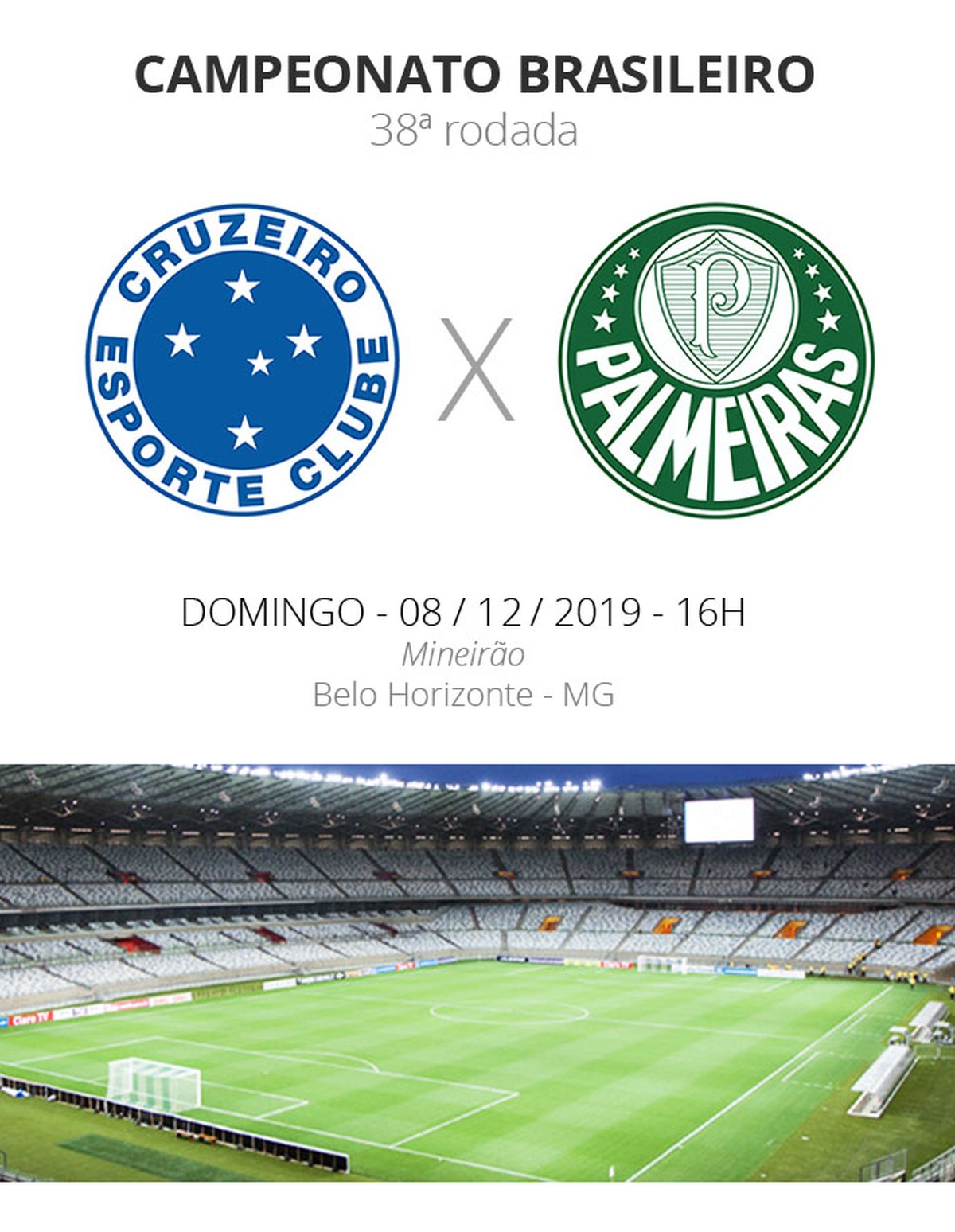 Cruzeiro x Palmeiras: onde assistir ao jogo do Brasileirão