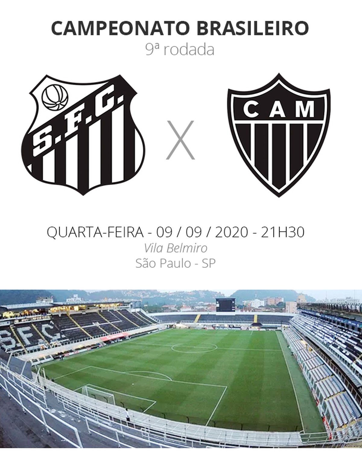 Santos x Atlético-MG: veja onde assistir, escalações, desfalques e ...