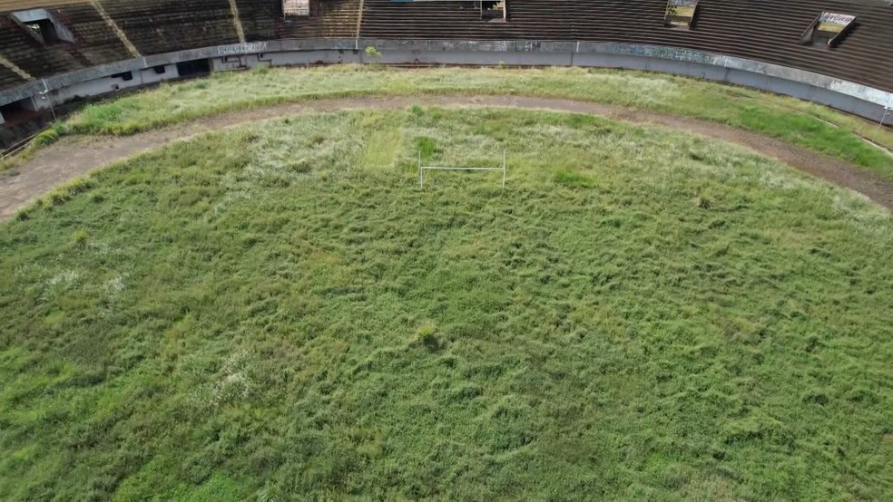 Estádio Morenão - imagem de drone em março de 2026 — Foto: Edmar Melo/TV Morena