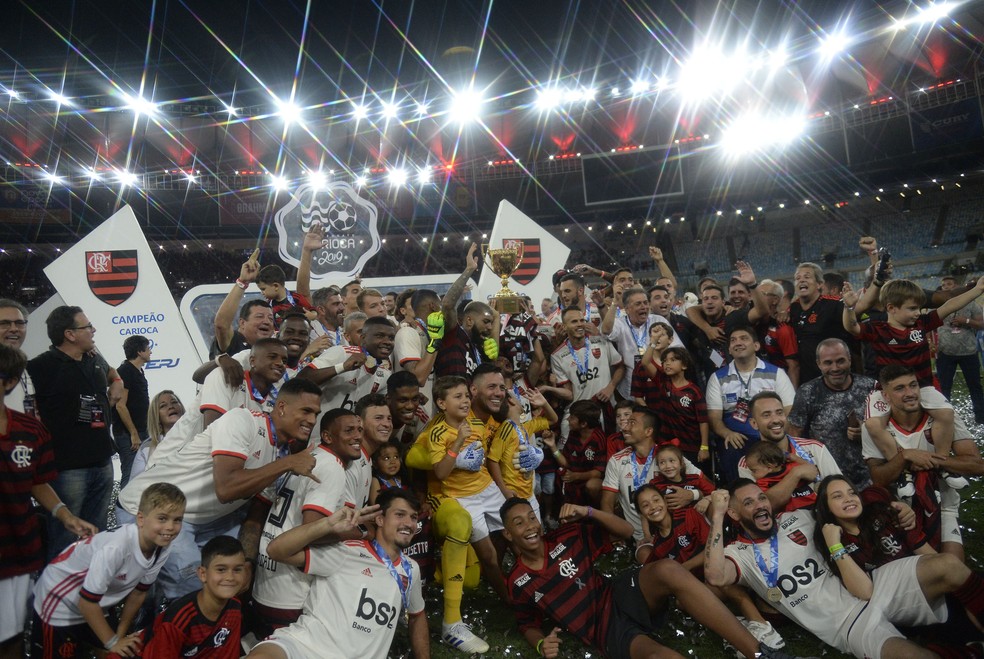 Flamengo é campeão carioca de 2019 — Foto: André Durão