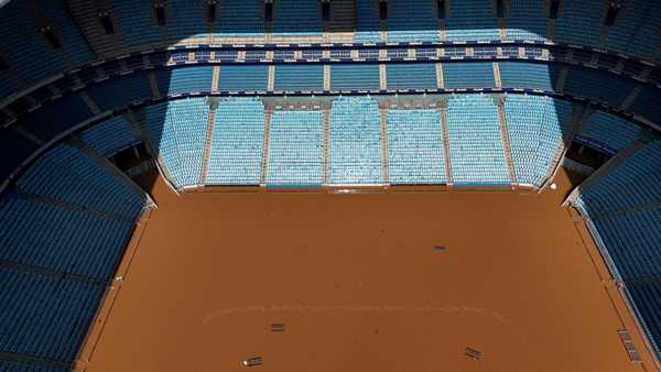 New photos show the Arena do Grêmio stadium still completely submerged in water;  Watch the video |  Association