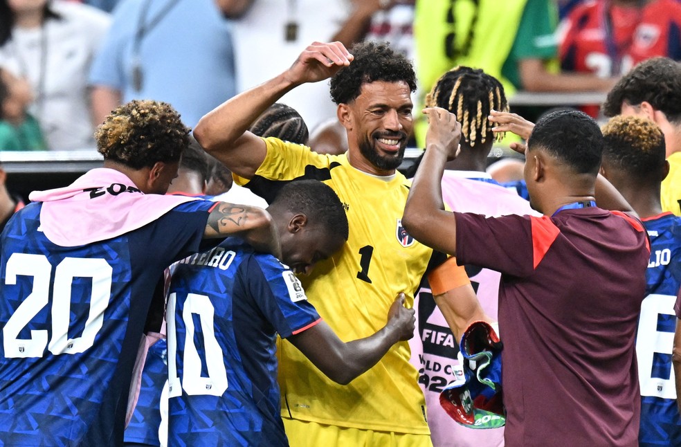 Cabo Verde fez sua estreia em Copas do Mundo em 2026 e foi uma das grandes histórias do torneio — Foto: Reuters/Maria Lysaker