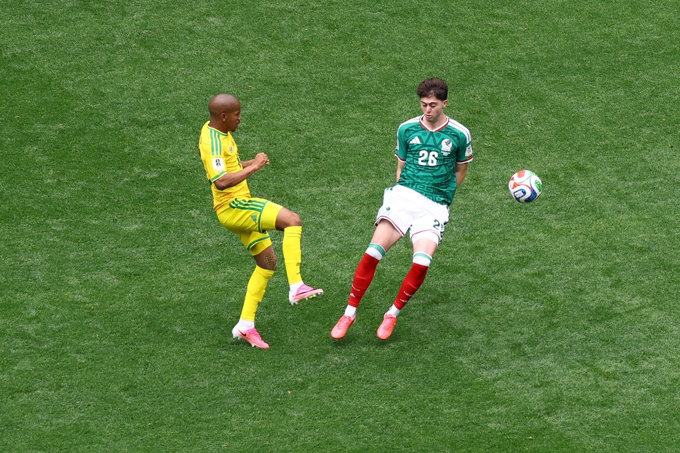 Jayden Adams, meia da �frica do Sul, na Copa do Mundo de 2026 � Foto: REUTERS