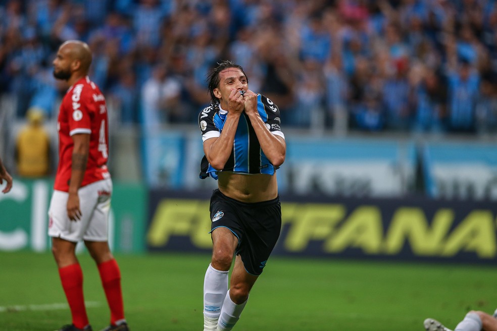 Geromel Grêmio Gre-Nal — Foto: Lucas Uebel/Divulgação Grêmio
