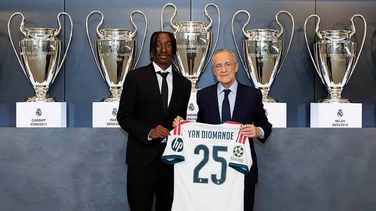 Diomande é apresentado pelo Real Madrid: “Todo mundo sonha em jogar aqui”