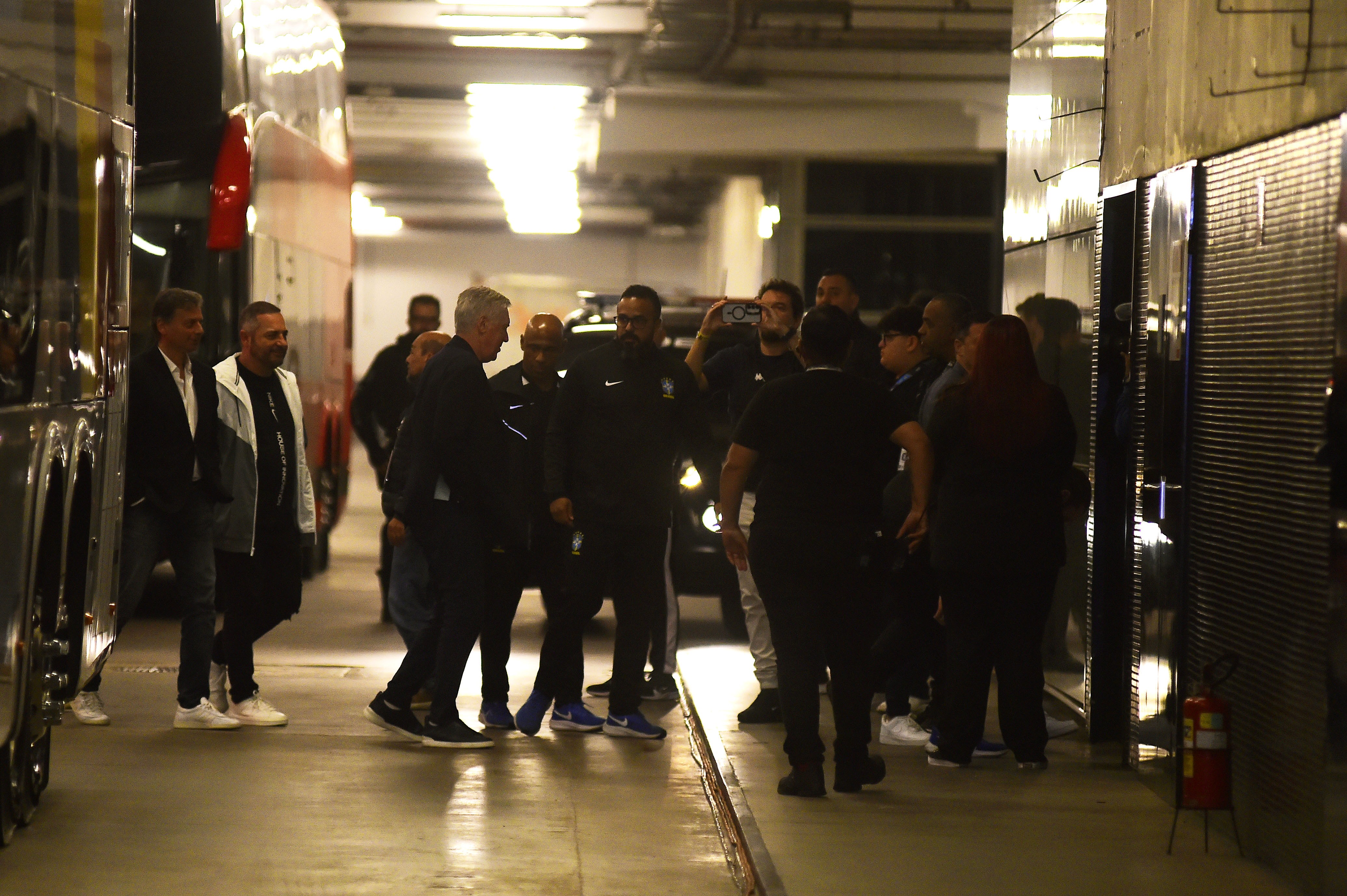Carlo Ancelotti Visita Arena do Corinthians Antes de Treino pela Seleção.