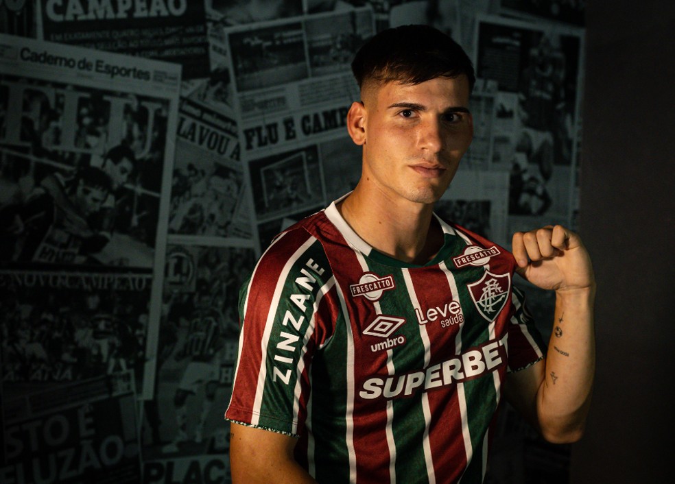 Joaquín Lavega é o novo reforço do Fluminense — Foto: Marcelo Gonçalves/FFC