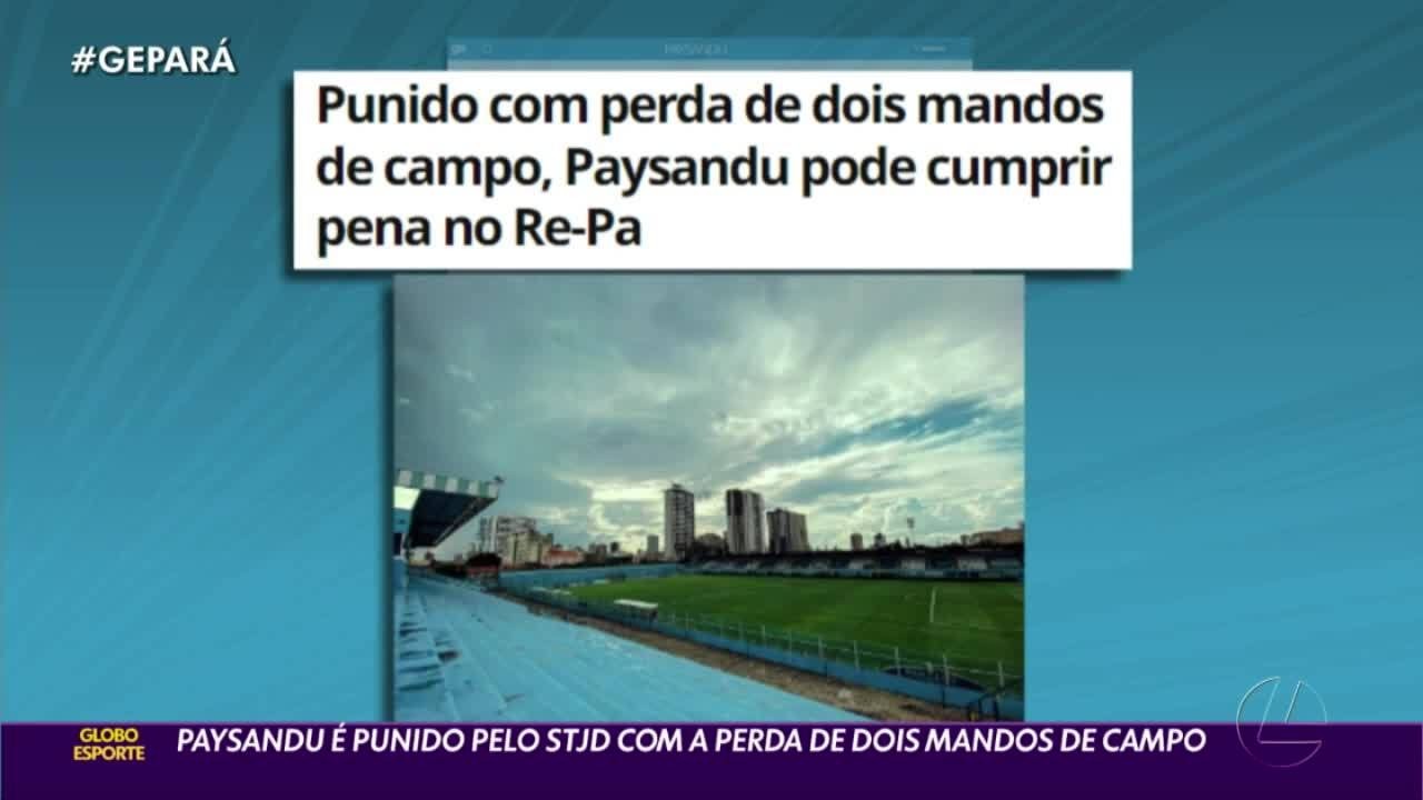 Paysandu é punido pelo STJD com a perda de dois mandos de campo