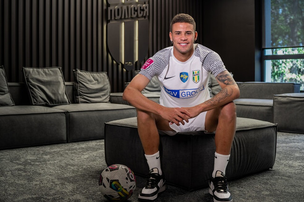 Arielson no Polyssia, da Ucrânia — Foto: Divulgação/ Polyssia