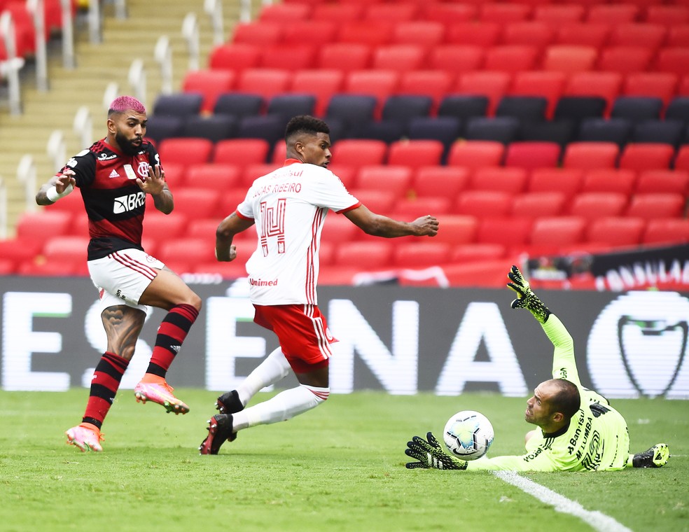 Flamengo x Internacional disputaram ttulo do Brasileiro em 2020  Foto: Andr Duro
