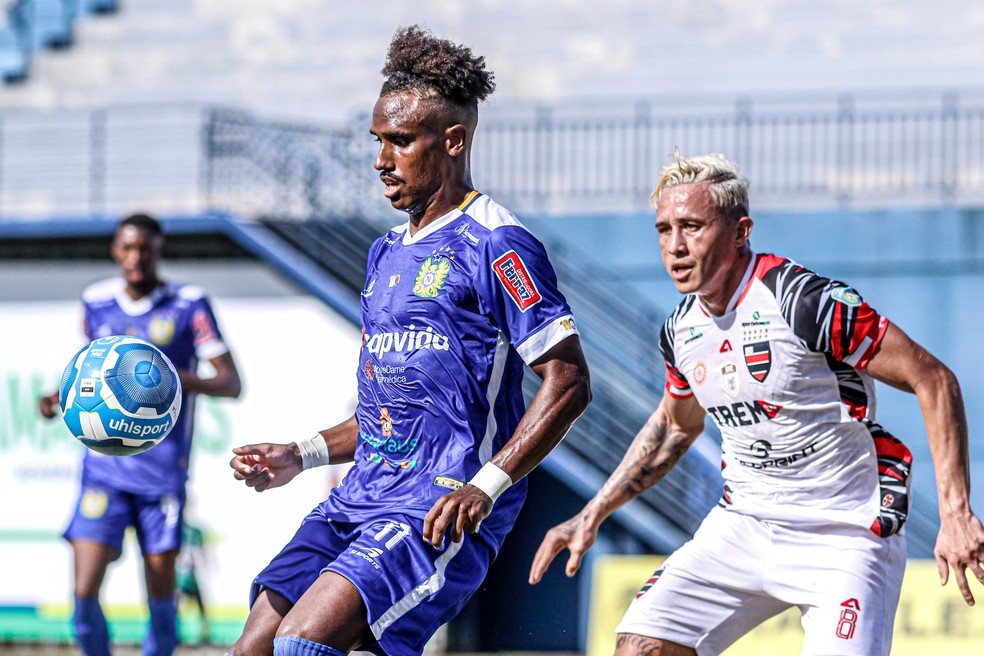 Vit&oacute;ria sobre o Trem-AP classifica o Nacional para o mata-mata da S&eacute;rie D &mdash; Foto: Jo&atilde;o Normando / Ag&ecirc;ncia LB