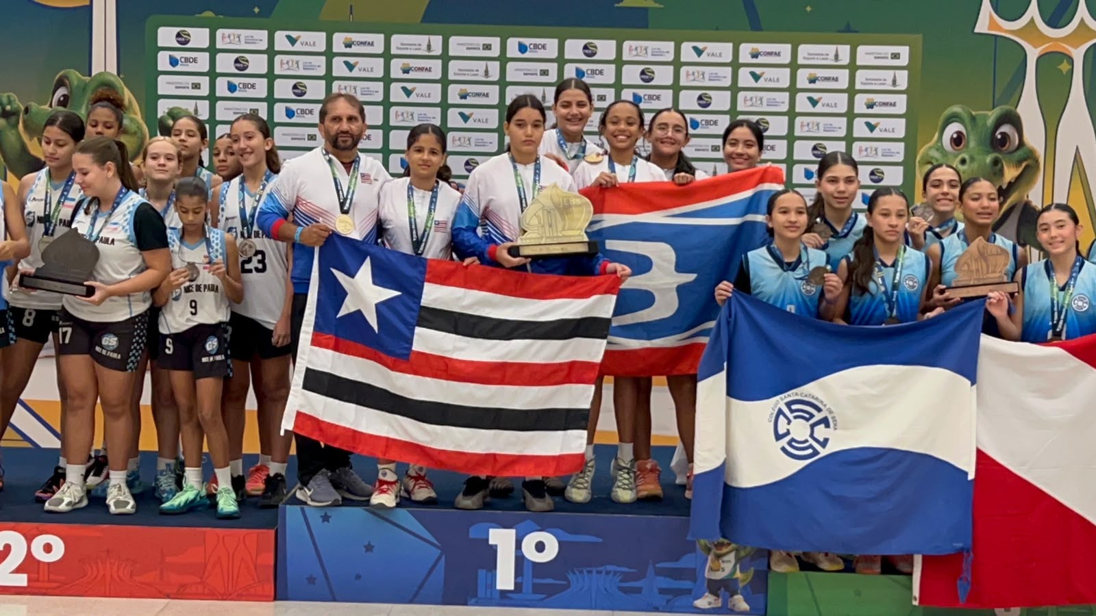 Maranhão vira jogo histórico e conquista JEBs no basquete infantil