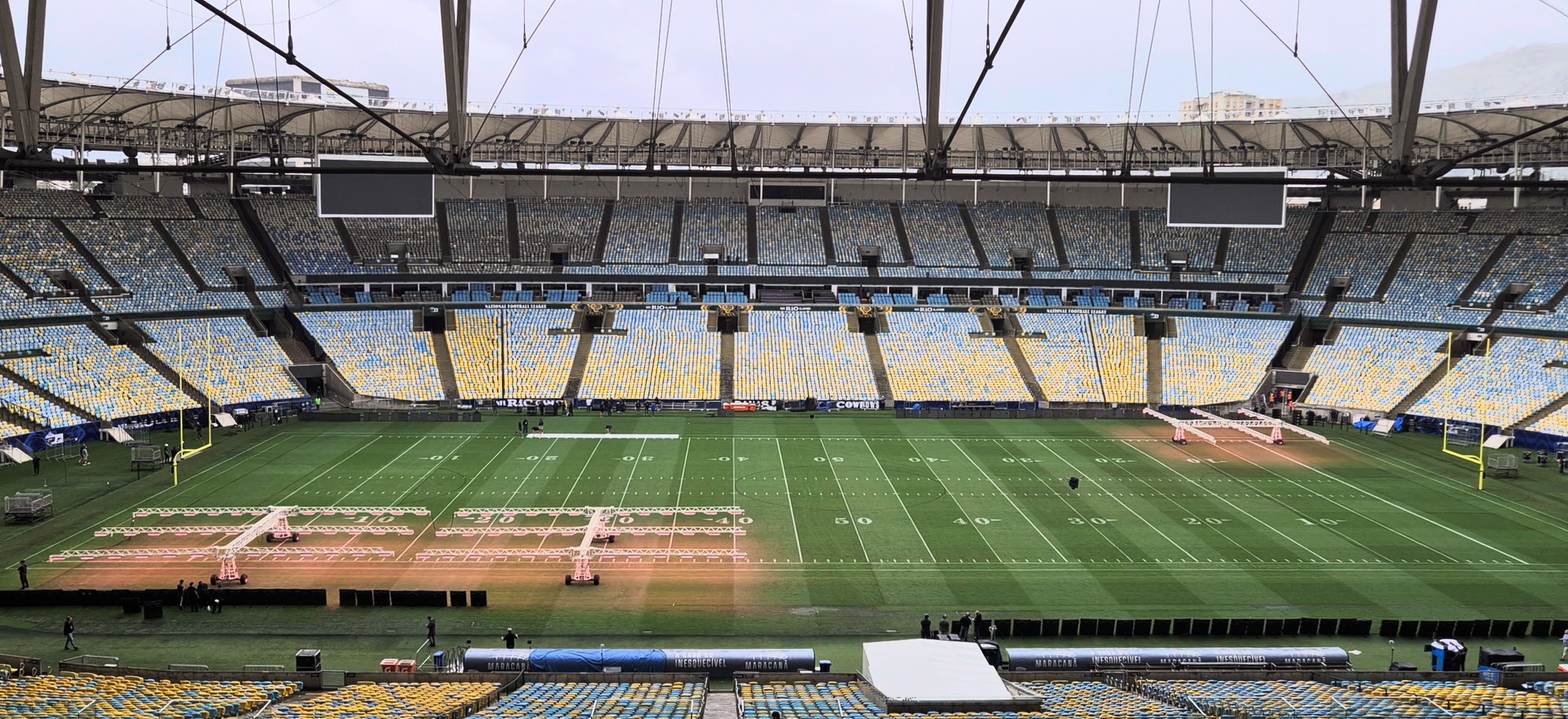 NFL no Rio: veja adaptações feitas no Maracanã para o jogo entre Cowboys e Ravens