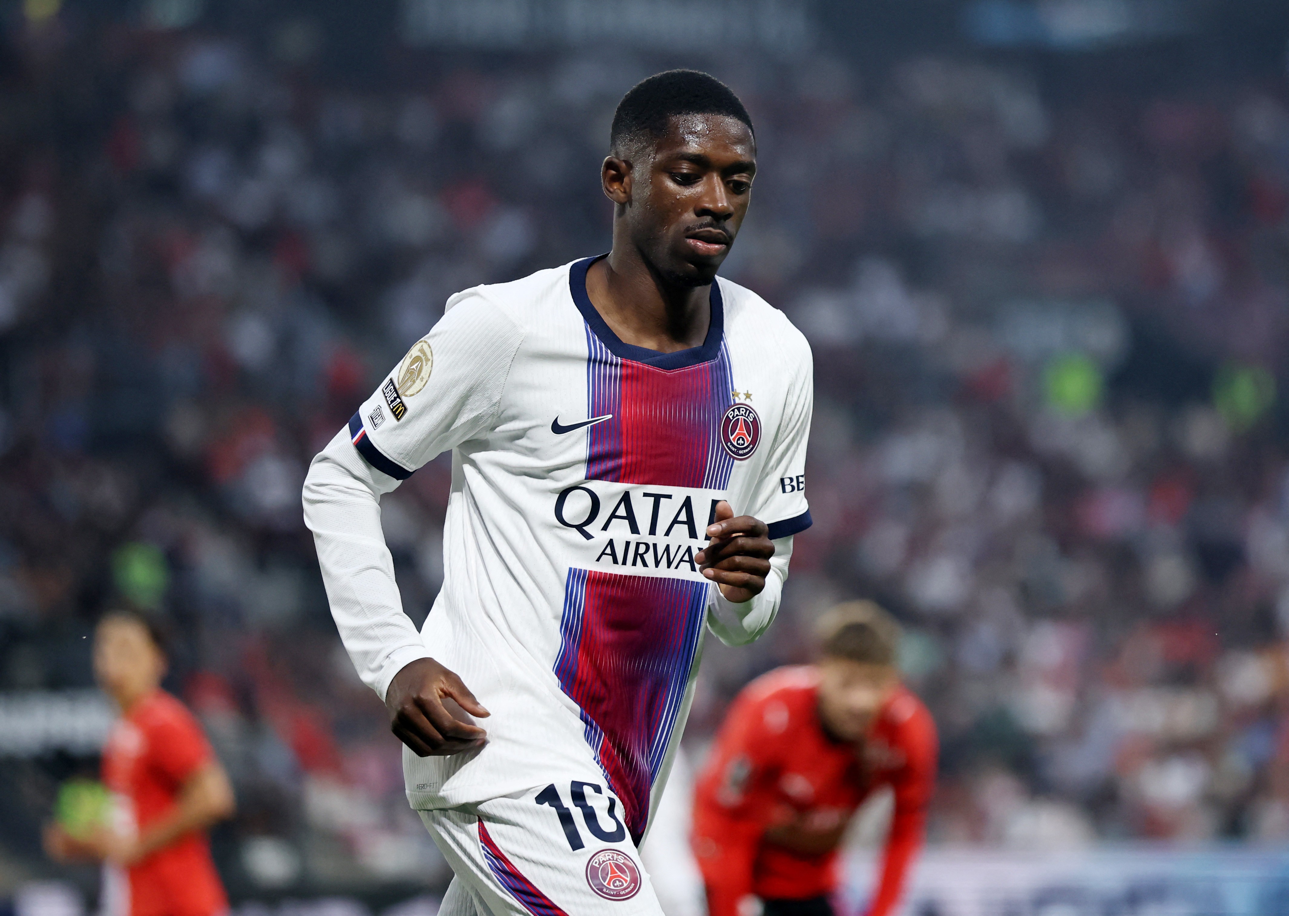 Substituído contra o Rennes e criticado por Luis Enrique, Dembélé ganha cinco dias de folga no PSG