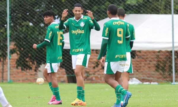 Sub-17 do Palmeiras chega à final com massacre de 6 a 0 no River.