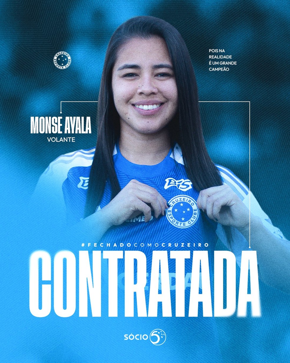 Monse Ayala; Cruzeiro — Foto: Divulgação