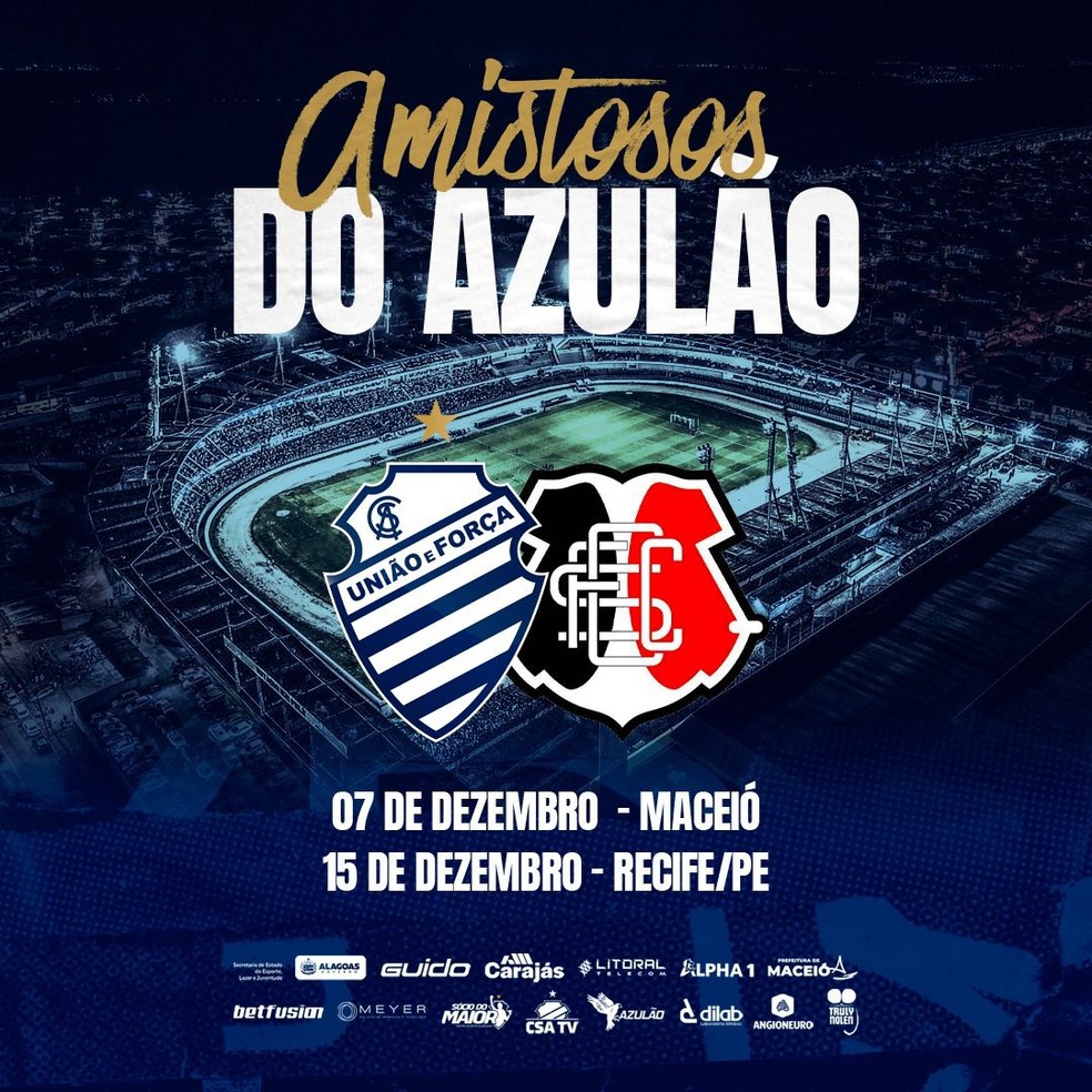 CSA confirma amistosos contra o Santa Cruz — Foto: Divulgação/CSA