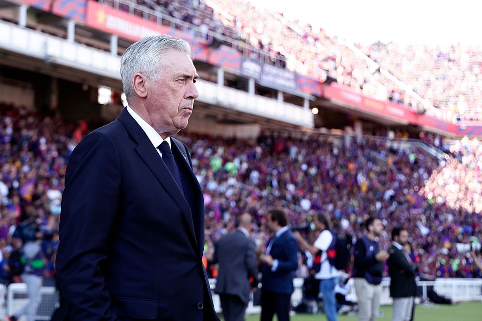 Ancelotti estreia em junho pela Seleção, contra o Equador — Foto: Getty Images