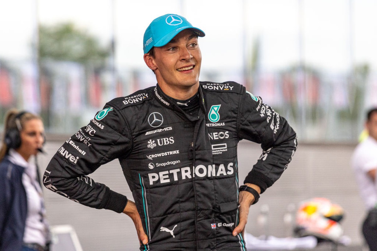 Russell delira com chuva na Espanha e engenheiro diz: É seu suor -  Notícia de Fórmula 1 - Grande Prêmio