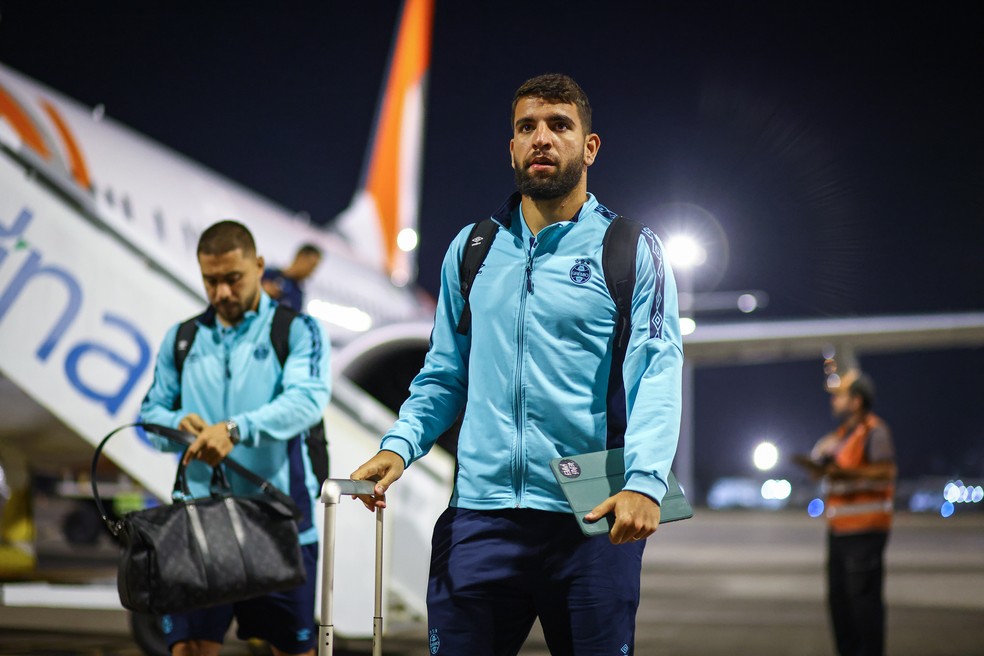 Grêmio time itinerante — Foto: Lucas Uebel/Grêmio FBPA