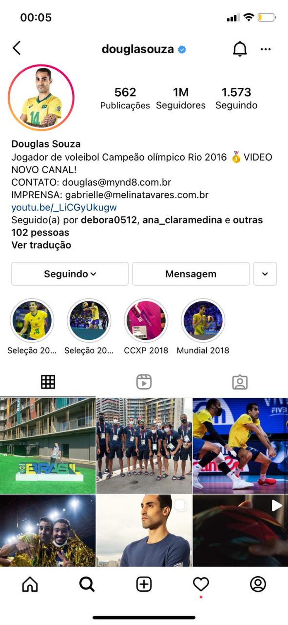 Com 2 milhões de seguidores, atleta Douglas Souza faz sucesso no Instagram