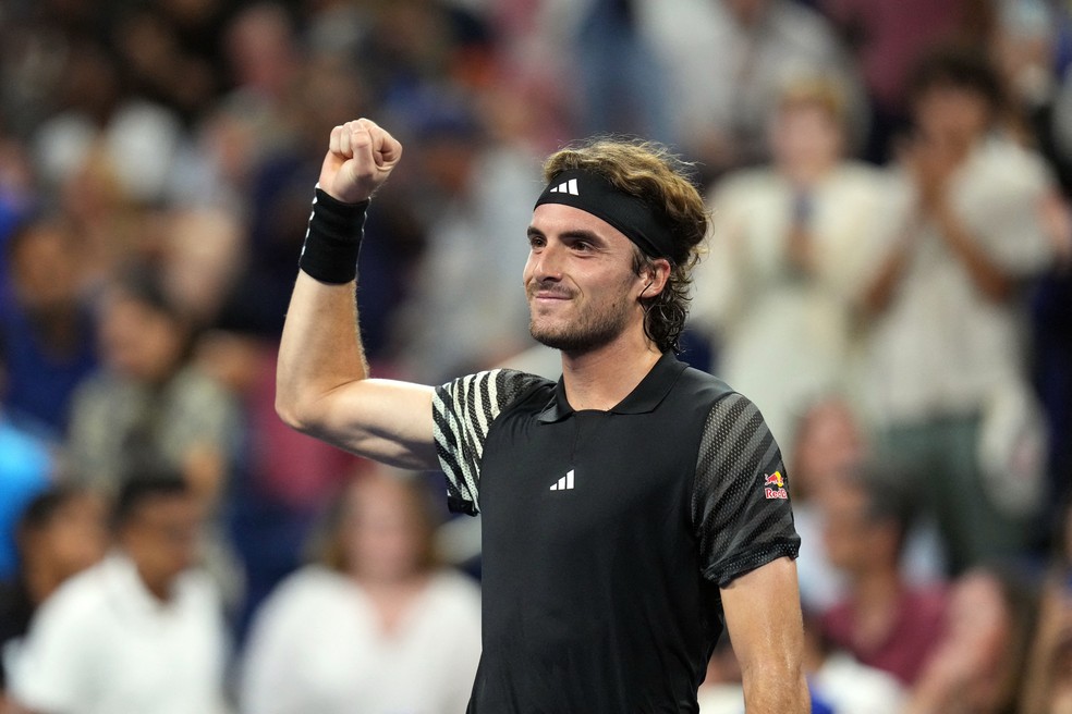 Tsitsipas se solidariza com vítimas de enchente na Grécia — Foto: USA TODAY Sports via Reuters Connect
