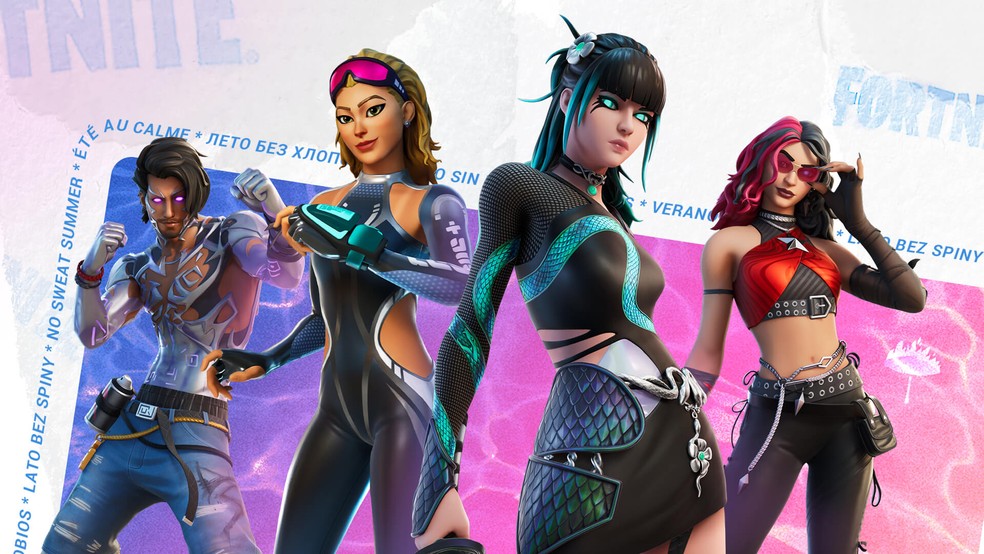 Short Feminino - Fortnite - Skins - Estampa Corrida (75) em