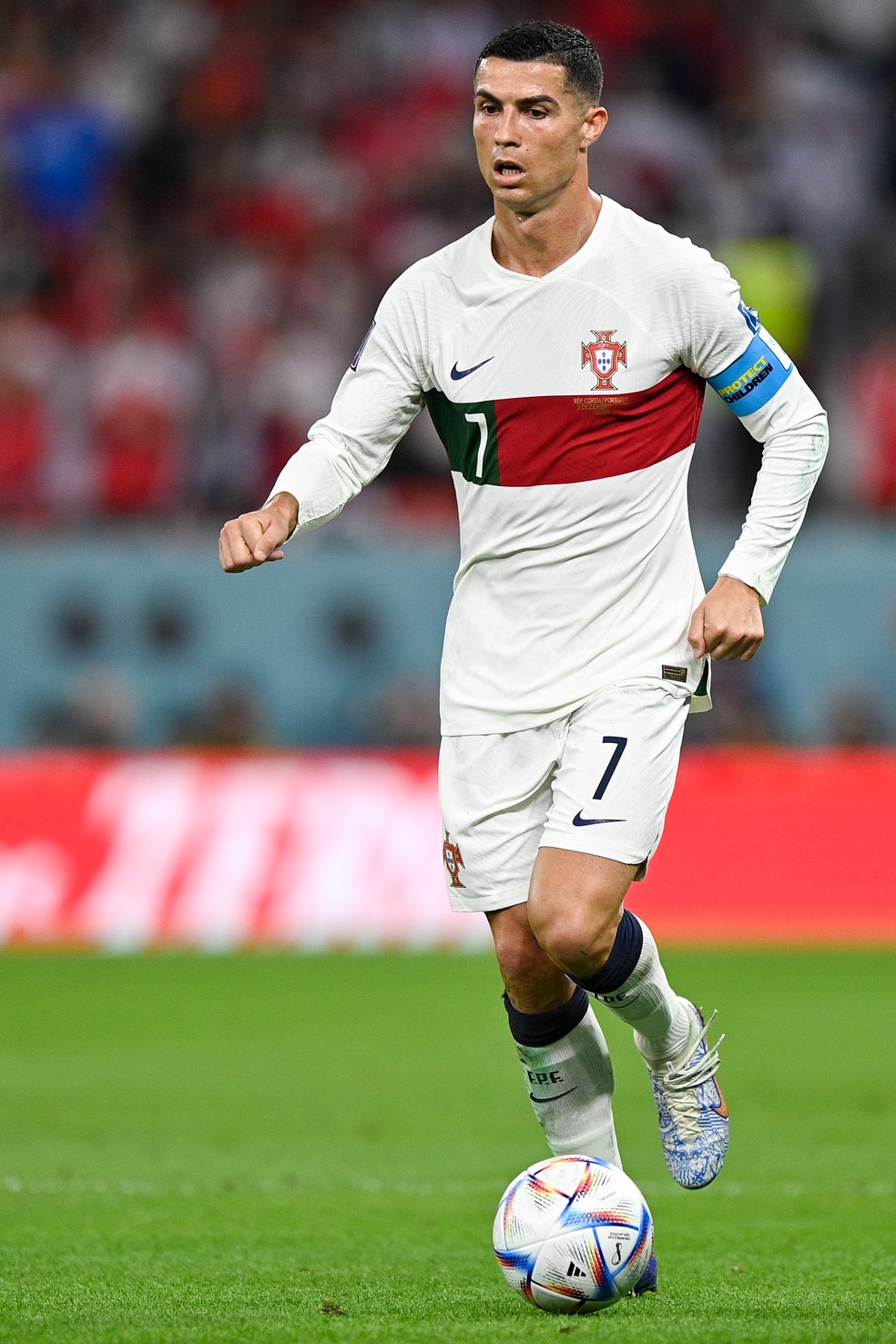 Cristiano Ronaldo na Copa do Mundo de 2022 — Foto: Pablo Morano/BSR Agency/Getty Images