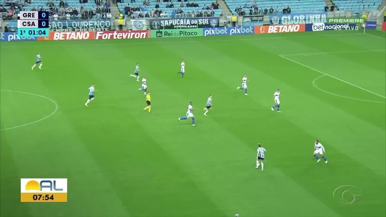 Csa x Grêmio: Onde assistir, horário e escalações no Brasileirão.