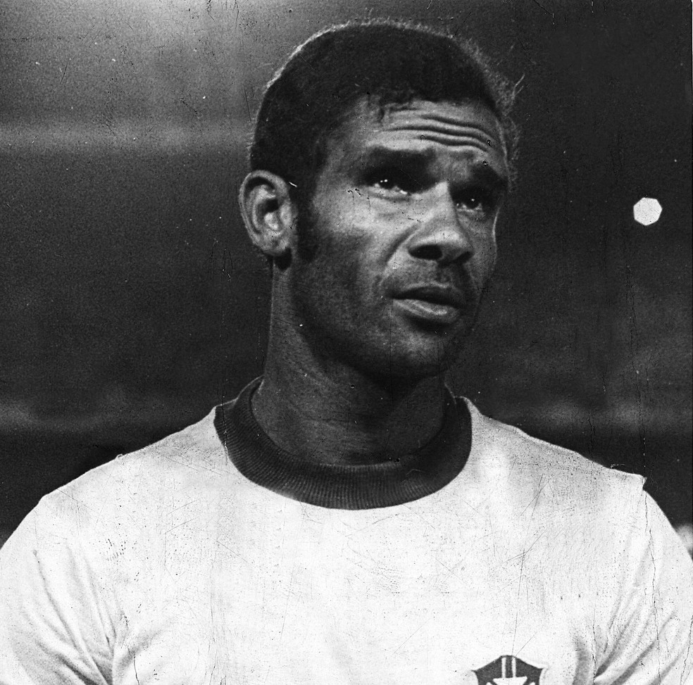 Brito com a camisa da Seleção - Brito campeão 1970