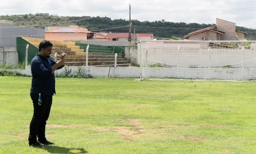 FFP realiza inspeção no estádio Helvídio Nunes, em Picos — Foto: TV Picos