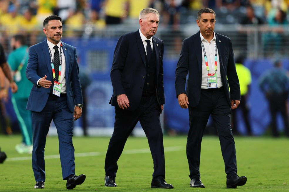 Técnico Carlo Ancelotti após Brasil 1 x 1 Marrocos