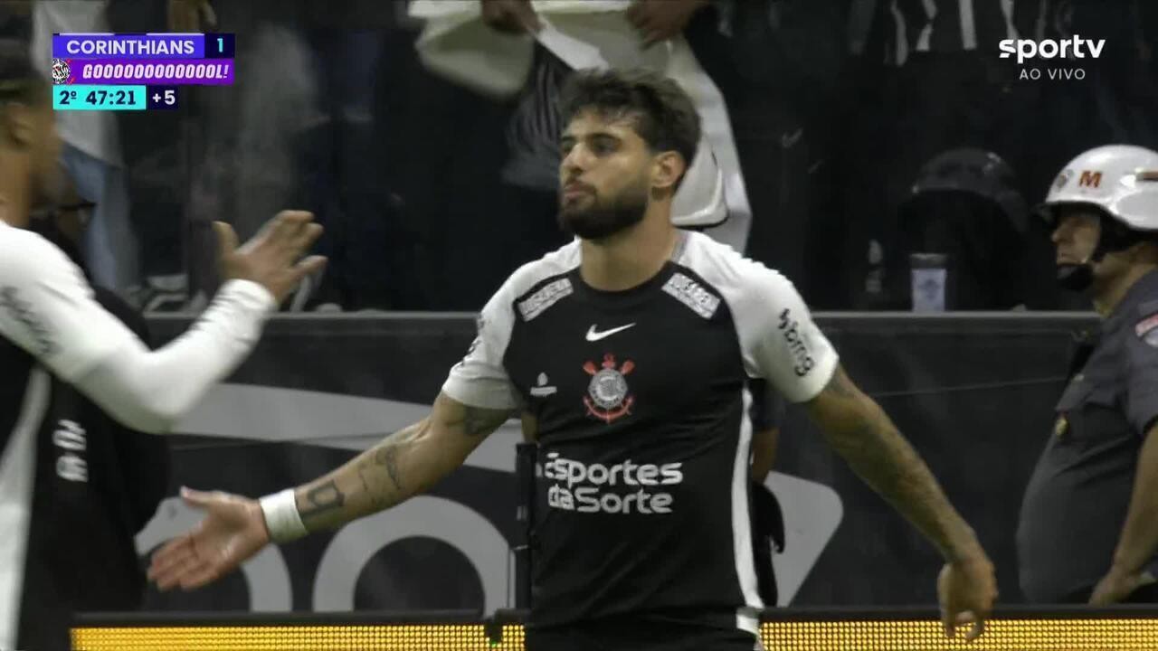 Comemoração polêmica de Yuri Alberto no gol do Corinthians gera críticas de Raniele.