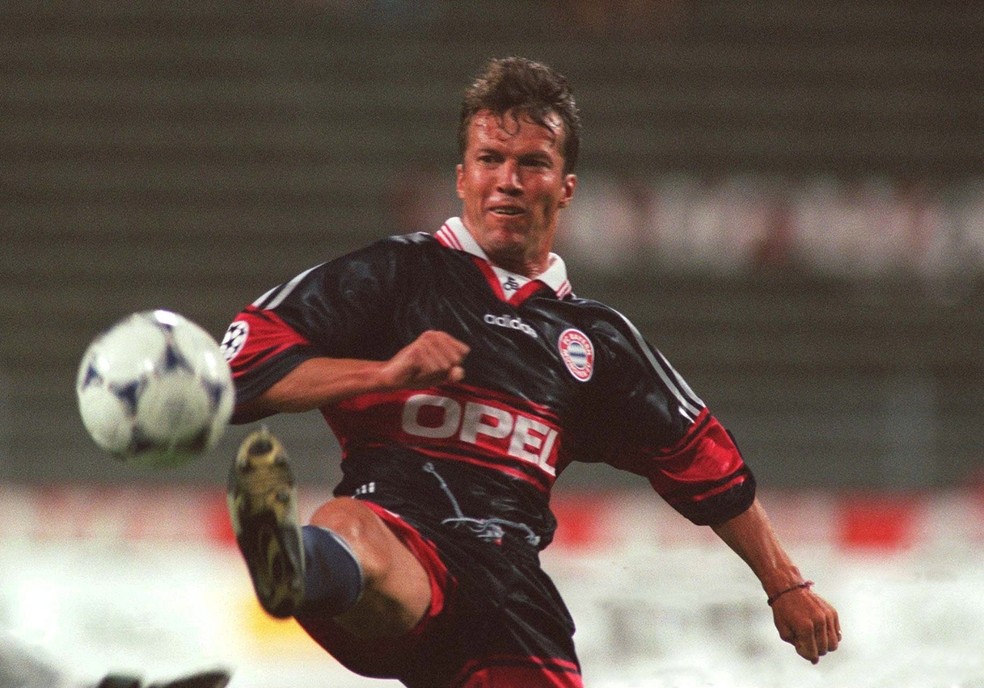 Lothar Matthäus em ação pelo Bayern de Munique na década de 80 — Foto: Divulgação/Bayern de Munique