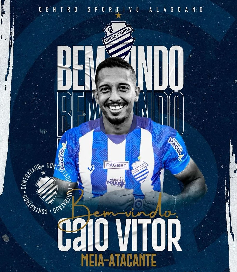 CSA anuncia Caio Vitor como novo reforço — Foto: Divulgação / Ascom CSA