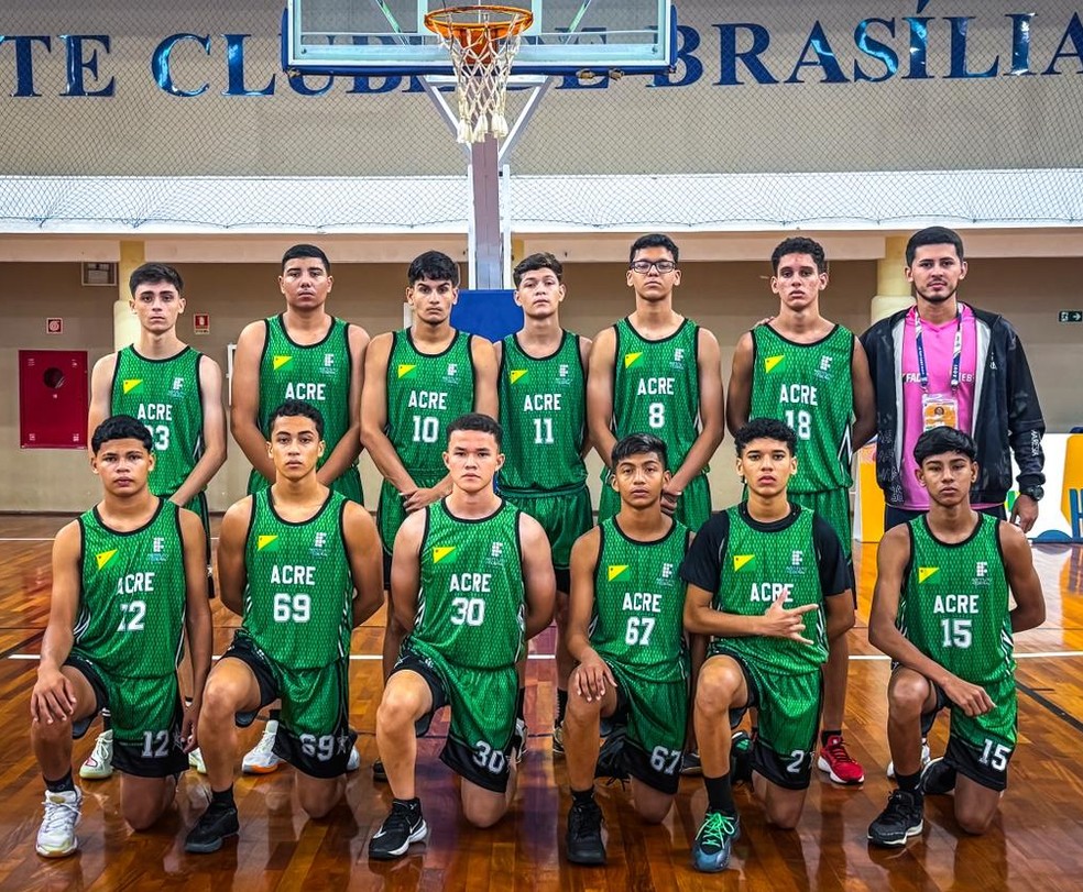 Ifac - Campus Tarauacá vai brigar por 3º lugar na Série Cobre do Campeonato Brasileiro Escolar de Basquete Sub-18 — Foto: Divulgação/Fade
