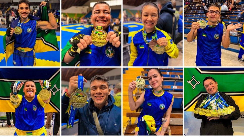 Delegação amapaense kickboxing no tatame em Curitiba
